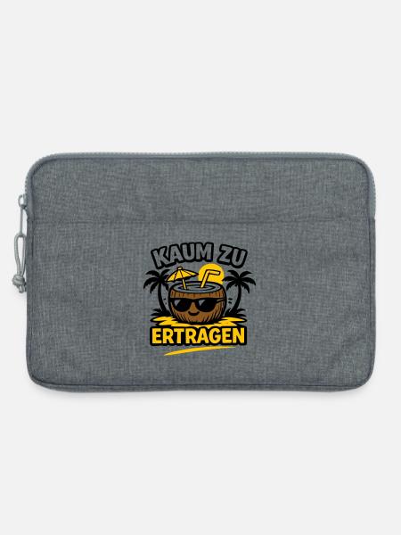 Kokosnuss Strandheld - Laptoptasche 13" - Grau meliert