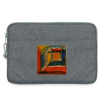 Colored Interior Fragment - Laptop bag 13" - heather grey - Front