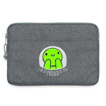 Je suis tellement fier de toi pour t’encourager sincèrement à dire - Sacoche pour ordinateur portable 13 pouces - gris chiné - Devant