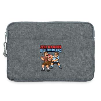 Zieht den Bayern die Lederhosen aus - Laptoptasche 13" - Grau meliert - Vorne