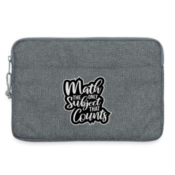 Les mathématiques La seule matière qui compte Nerd Mathe Logo - Sacoche pour ordinateur portable 13 pouces - gris chiné - Devant