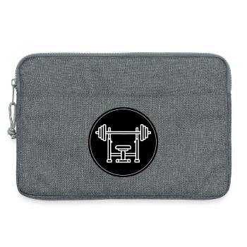 Développé couché avec musculation - Sacoche pour ordinateur portable 13 pouces - gris chiné - Devant