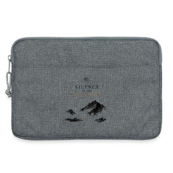 Berge Luxus Natur Minimalismus Signature Eleganz - Laptoptasche 13" - Grau meliert - Vorne