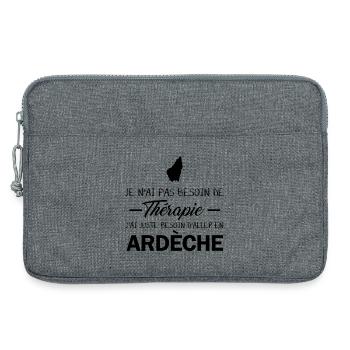 Je N Ai Pas Besoin De Therapie J Ai Juste Besoi... - Sacoche pour ordinateur portable 13 pouces - gris chiné - Devant
