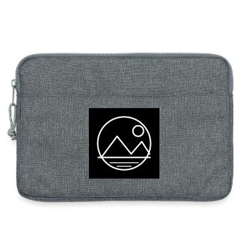 Paysage lunaire et montagneux - Sacoche pour ordinateur portable 13 pouces - gris chiné - Devant