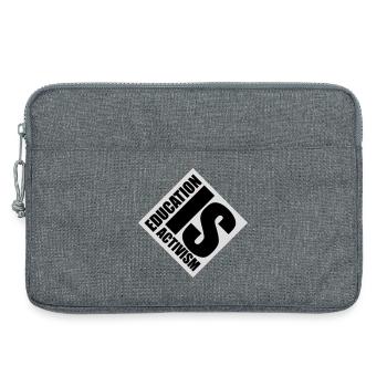 Education Is Activism Bildung Aktivismus Statement - Laptoptasche 13" - Grau meliert - Vorne