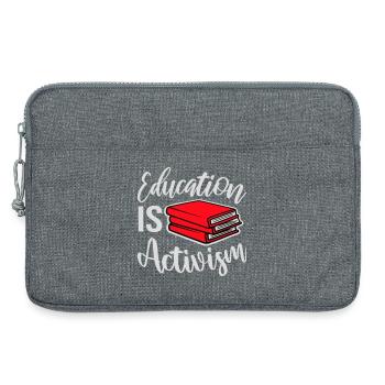 L’éducation est activisme Bildung Aktivismus Déclaration - Sacoche pour ordinateur portable 13 pouces - gris chiné - Devant