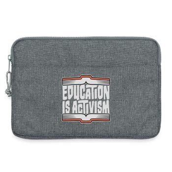 L’éducation est activisme Bildung Aktivismus Déclaration - Sacoche pour ordinateur portable 13 pouces - gris chiné - Devant