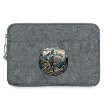 Randonnée - Aventure en plein air - Sacoche pour ordinateur portable 13 pouces - gris chiné - Devant