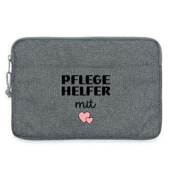 Pflegehelfer - Laptoptasche 13" - Grau meliert - Vorne