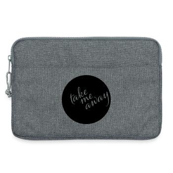 Take Me Away Minimalist Saying Shirt - Laptop bag 13" - heather grey - Front