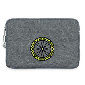 Bicycle Balance Bike Graphic - Laptop bag 13" - heather grey - Front