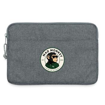 Mad Monkey Monkey Green Polo - Laptop bag 13" - heather grey - Front