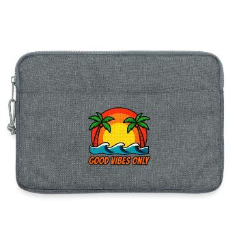 Vibes Palm Sunset - Sacoche pour ordinateur portable 13 pouces - gris chiné - Devant