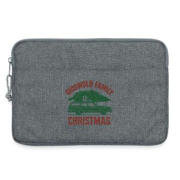 Vintage Family Christmas Car - Laptop bag 13" - heather grey - Front