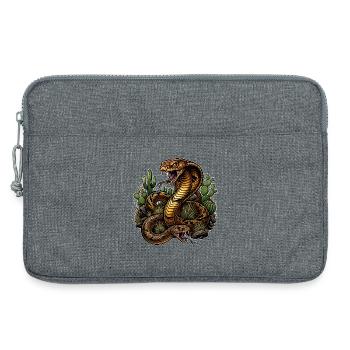 Cobra du désert et son compagnon - Sacoche pour ordinateur portable 13 pouces - gris chiné - Devant