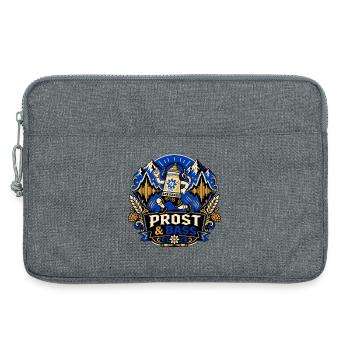 Beer mug with headphones – Music Festival - Laptop bag 13" - heather grey - Front