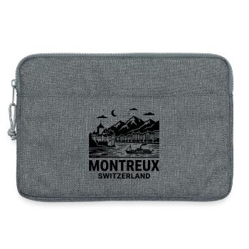 Montreaux, Switzerland - Laptop bag 13" - heather grey - Front