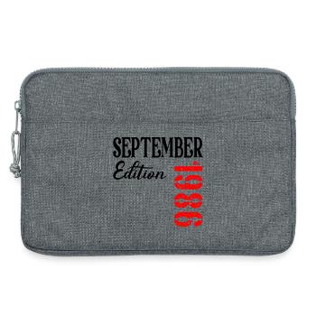 40e anniversaire septembre 1986 - Sacoche pour ordinateur portable 13 pouces - gris chiné - Devant