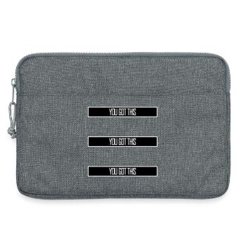 You Got This Motivierend Inspirierend Spruch Zitat - Laptoptasche 13" - Grau meliert - Vorne