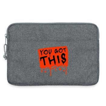 You Got This Motivierend Inspirierend Spruch Zitat - Laptoptasche 13" - Grau meliert - Vorne