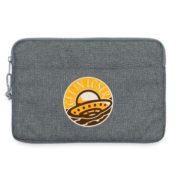 Ufo Alien Get In Loser Lustig Ufo Entführung Zitat - Laptoptasche 13" - Grau meliert - Vorne