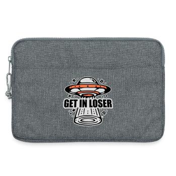 Ufo Alien Get In Loser Lustig Ufo Entführung Zitat - Laptoptasche 13" - Grau meliert - Vorne