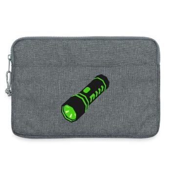 Taschenlampe Licht Icon - Laptoptasche 13" - Grau meliert - Vorne