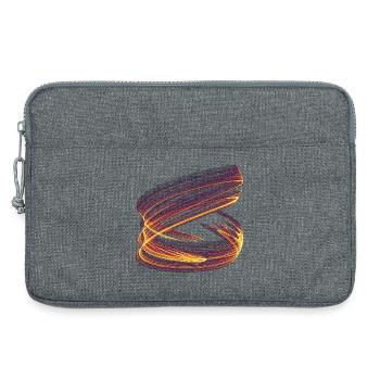 Vortex de Lumière du Chaos – Attracteur Étrange - Sacoche pour ordinateur portable 13 pouces - gris chiné - Devant