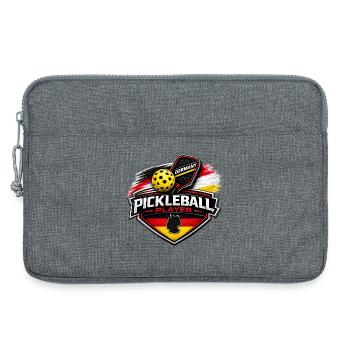 Pickleball ALLEMAGNE - Sacoche pour ordinateur portable 13 pouces - gris chiné - Devant