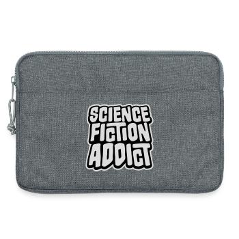 Science Fiction Addict Sci Fi Liebhaber Zitat Text - Laptoptasche 13" - Grau meliert - Vorne