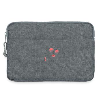 Elegant Woman Sunglasses Sketch - Laptop bag 13" - heather grey - Front