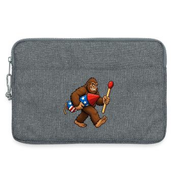 Pétards du 4 juillet de Bigfoot pour hommes - Sacoche pour ordinateur portable 13 pouces - gris chiné - Devant