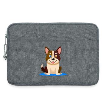 Little Colorful Dog (comic) - Laptop bag 13" - heather grey - Front