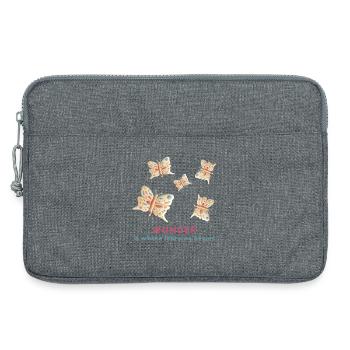 Wonder is where learning begins - Laptop bag 13" - heather grey - Front