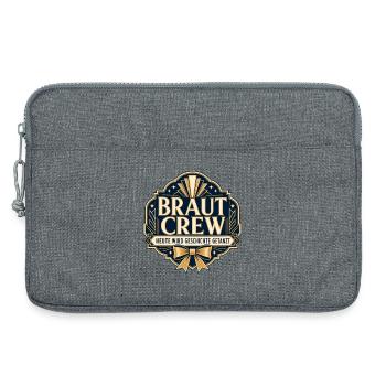 Braut Crew Hochzeitsedition - Laptoptasche 13" - Grau meliert - Vorne