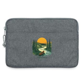 Spreewald Germany | Vintage Nature Poster - Laptoptasche 13" - Grau meliert - Vorne