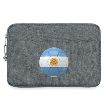 ARGENTINIENS FLAGGE AUF EINEM FUSSBALL - Laptoptasche 13" - Grau meliert - Vorne