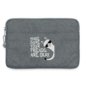 Make Sure Your Friends Are Okay Lama Sonnenbrille - Laptoptasche 13" - Grau meliert - Vorne