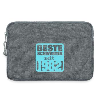 1982 - Laptoptasche 13" - Grau meliert - Vorne