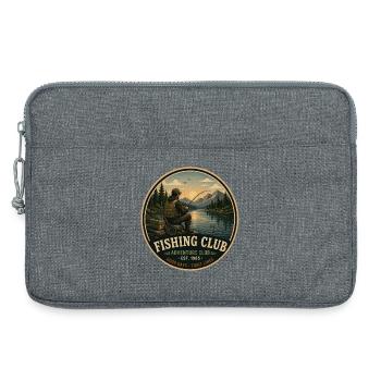 Angelclub Vintage Abenteuergrafik - Laptoptasche 13" - Grau meliert - Vorne