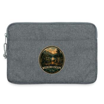 Weekend Escape Vintage-Abenteuer-Grafik - Laptoptasche 13" - Grau meliert - Vorne
