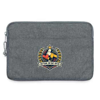 One team, one beat, one goal, team spirit - Laptop bag 13" - heather grey - Front