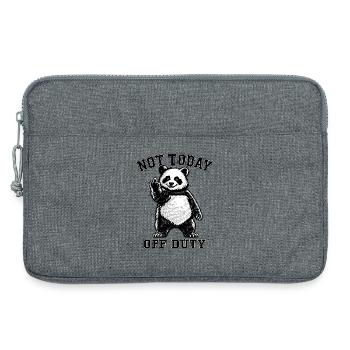Not Today Off Duty Panda - Laptoptasche 13" - Grau meliert - Vorne