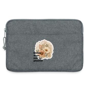 Blumenzeit Vintage Bouquet - Laptoptasche 13" - Grau meliert - Vorne
