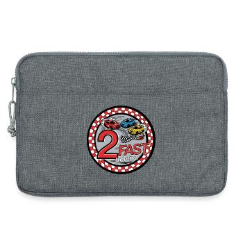 2 Almost Birthday Racing Fun - Laptop bag 13" - heather grey - Front
