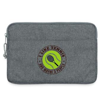 ICH MAG TENNIS UND VIELLEICHT DREI LEUTE - Laptoptasche 13" - Grau meliert - Vorne