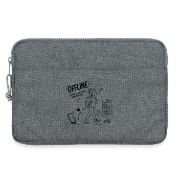 Offline Abenteuer Wanderin Pfadzeichen - Laptoptasche 13" - Grau meliert - Vorne