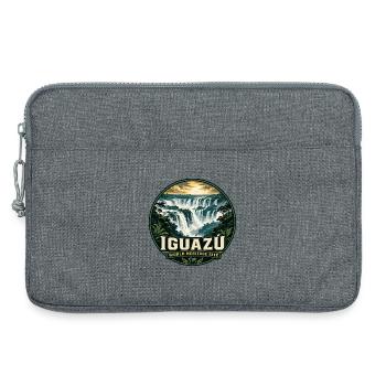 Iguazu Falls Argentina Brasilien Vintage-Abzeichen - Laptoptasche 13" - Grau meliert - Vorne