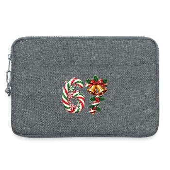 67 christmas meme - Laptop bag 13" - heather grey - Front